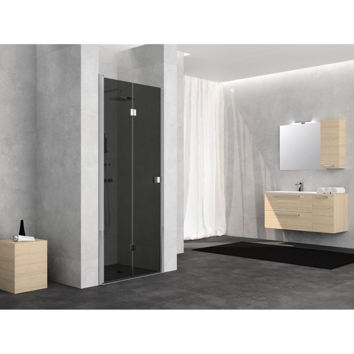 Porte De Douche Pivot-Pliante 80 Cm, Fumé, Neo | Leroy Merlin serapportantà Porte Douche Accordeon 80 Porte De Douche Pivot-Pliante 80 Cm, Fumé, Neo | Leroy Merlin serapportantà Porte Douche Accordeon 80