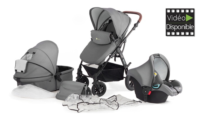 Poussette 3 En 1 Moov Kinderkraft | Groupon encequiconcerne Poussette Baby Relax