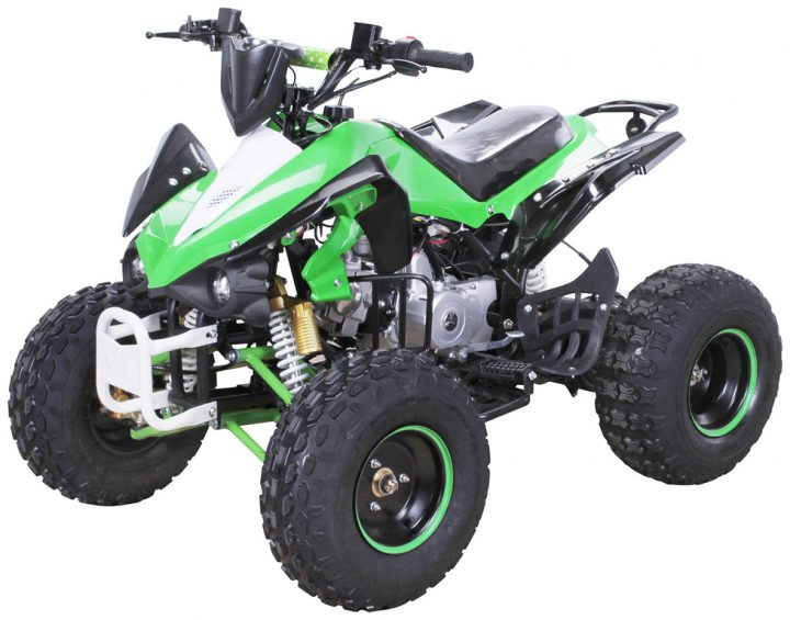 Quad S12 Enfants 125 Cc Couleur Blanc & Vert – Quad/Quad intérieur Quad Thermique Enfant