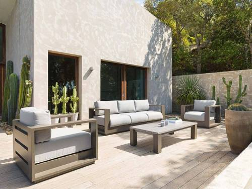 Salon De Jardin Aluminium Hesperide Modèle Heraklion À destiné Salon De Jardin Auchan Luxembourg