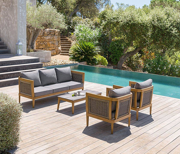 Salon De Jardin Aluminium Hesperide Modèle Vérone À Prix Mini à Salon De Jardin Auchan Luxembourg