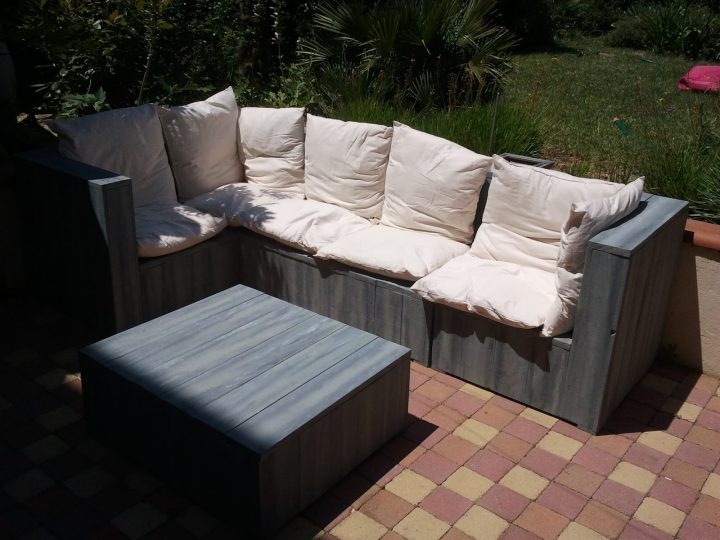 Salon De Jardin En Palette Couleur serapportantà Salon De Jardin Palette