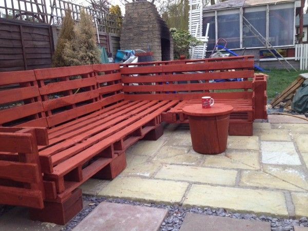 Salon De Jardin En Palette De Bois – Bricobistro concernant Salon De Jardin En Palette