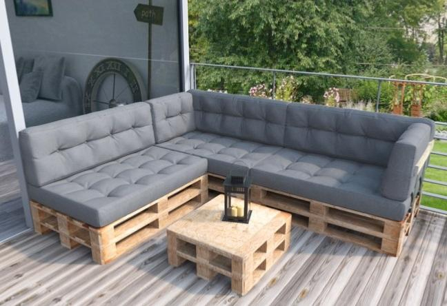 Salon De Jardin Palette Gris Haute Qualité Cielterre-Commerce dedans Salon De Jardin En Palette