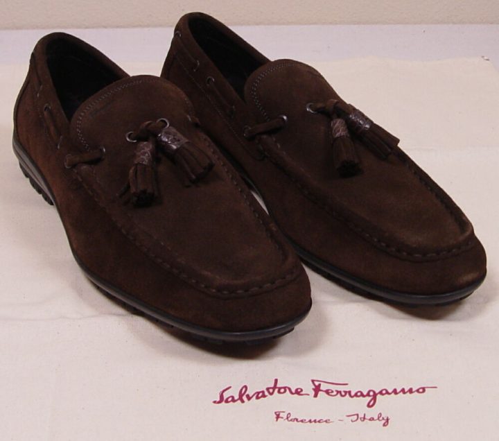 Salvatore Ferragamo Shoes Brown Suede Alligator Tasseled dedans Ferigami Salvatore Ferragamo Shoes Brown Suede Alligator Tasseled dedans Ferigami