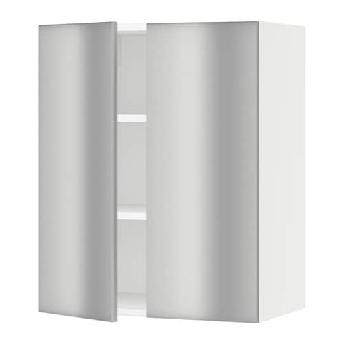 Sektion Armoire Murale 2 Portes – Blanc, Grevsta Acier destiné Meuble Acier Ikea