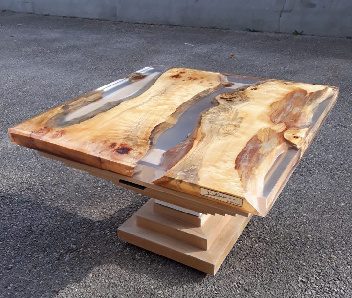 Table Basse En Résine Et Bois | Table Basse, Idée De destiné Table Bois Resine Table Basse En Résine Et Bois | Table Basse, Idée De destiné Table Bois Resine