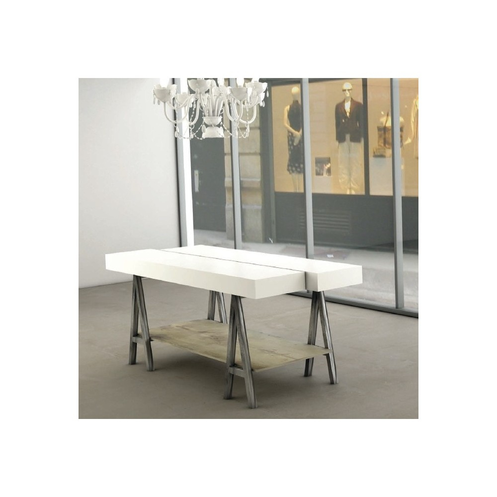 Table De Presentation Et D'Exposition En Bois, Metal intérieur Magasin Mobilier Montpellier