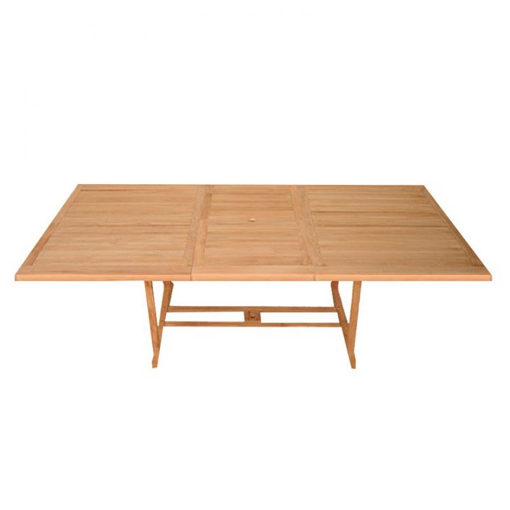 Table Rectangulaire Extensible En Teck | Maison Et Styles encequiconcerne Table En Teck