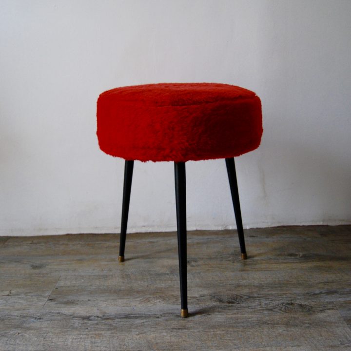 Tabouret Tripode Moumoute Vintage – Brocante Avenue à Escabeau Tripode