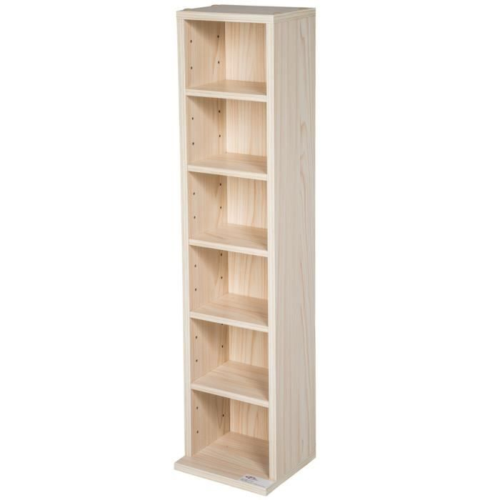 Tectake Meuble De Rangement Cd / Dvd – 5 Etagères encequiconcerne Meuble Range Cd Ikea