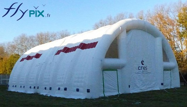 Tente Gonflable Industrielle Hangar Cnes À Toulouse dedans Toile De Tente Gonflable