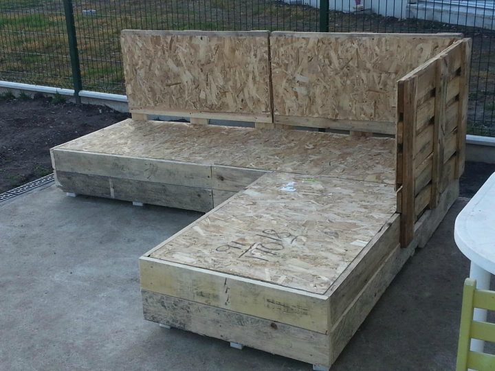 Transformation De Palette En Salon De Jardin – Les Petites intérieur Salon De Jardin En Palettes