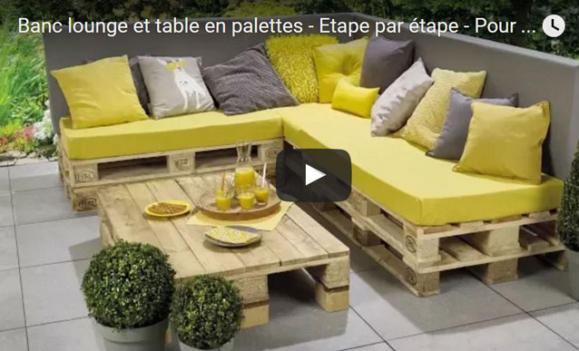 Tutoriel : Construire Son Salon De Jardin En Bois De Palettes tout Salon De Jardin En Palette