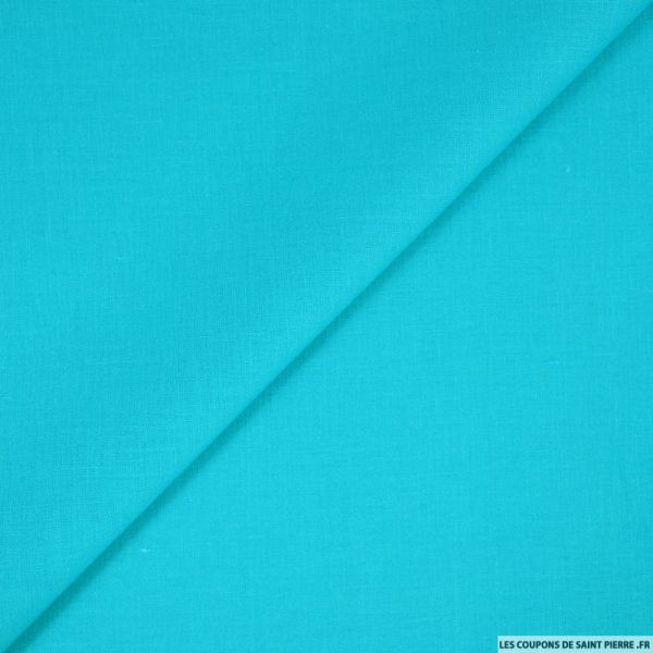 100% Lin 20€ Les 3 Mètres C'Est Un Tissu 100% Lin Bleu à Rideaux 3 Metres