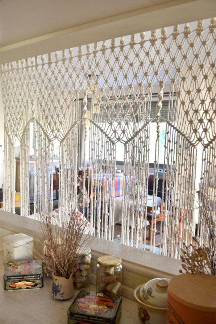 1001+ Projets Diy Macramé En Tutoriels Et Photos destiné Rideaux Style Boheme 1001+ Projets Diy Macramé En Tutoriels Et Photos destiné Rideaux Style Boheme