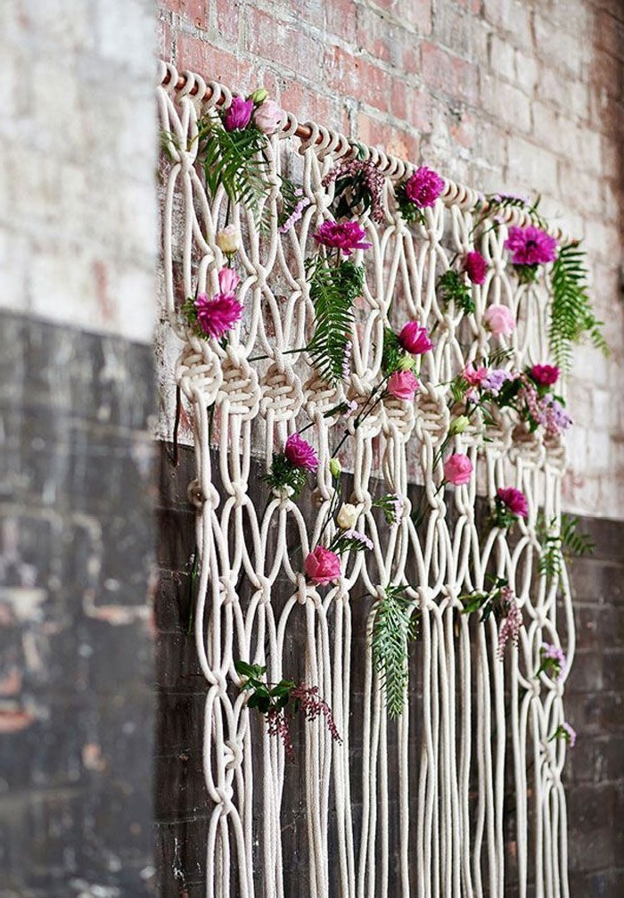 1001+ Projets Diy Macramé En Tutoriels Et Photos Magnifiques concernant Rideau Macramé Diy