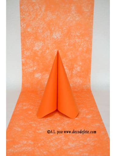 10M Chemin De Table Romance Orange dedans Chemin De Table Orange