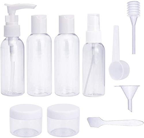 10Pcs Bouteille De Voyage,Trousse De Toilette Transparente intérieur Produits De Toilette Format Voyage 10Pcs Bouteille De Voyage,Trousse De Toilette Transparente intérieur Produits De Toilette Format Voyage