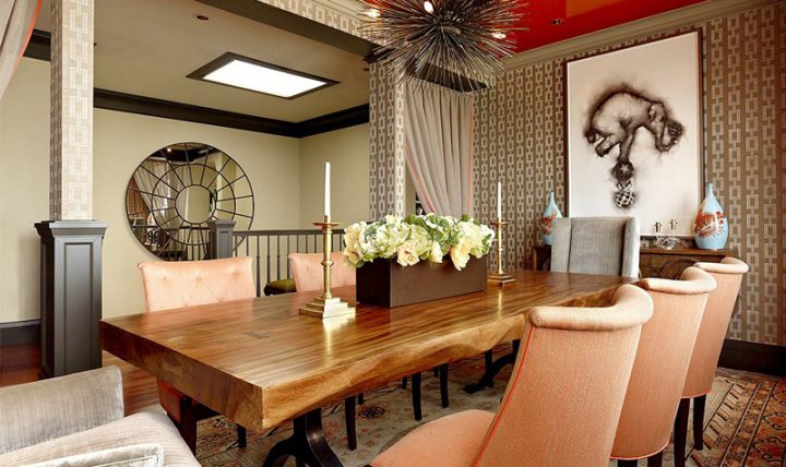 12 Idées De Papier Peint À Motifs Géométriques Pour La concernant Papier Peint Salle À Manger