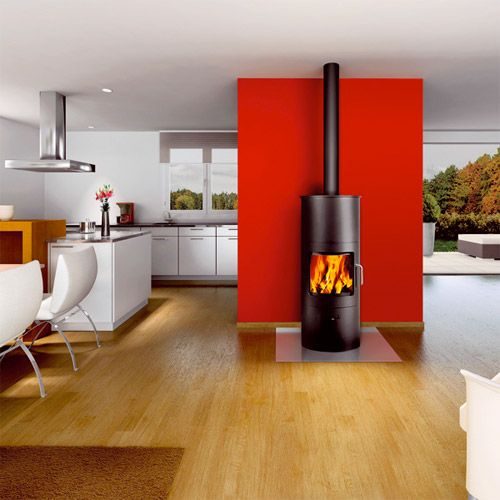 13 Idées De Poêles À Bois Pour Votre Loft | Poele A Bois à Cheminée Electrique Castorama