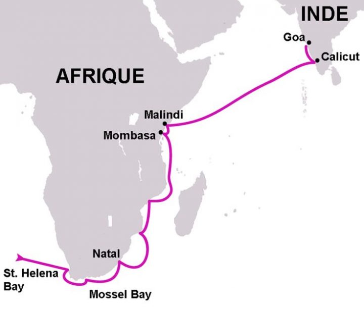 14- Le Contournement De L'Afrique Par Vasco De Gama. 1 pour Chemin Portugais Par La Cote