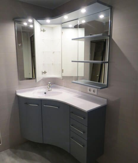 16 Exemples De Meubles En Angle Pour Salle De Bain intérieur Douche Dans Un Placard 16 Exemples De Meubles En Angle Pour Salle De Bain intérieur Douche Dans Un Placard