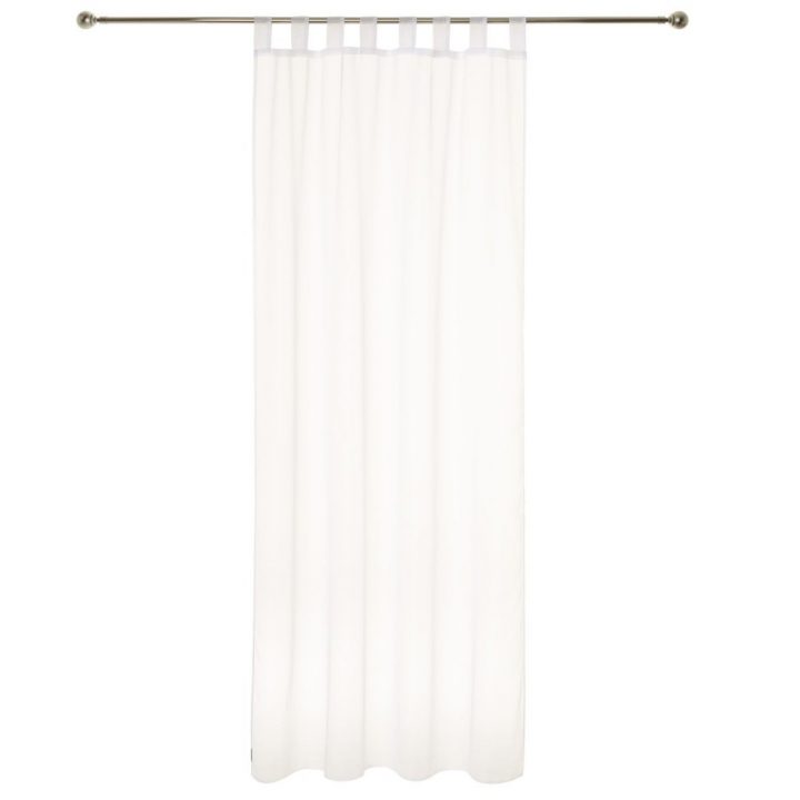 2 Voilages À Pattes Effet Mat – 140 X 240 Cm – Ivoire à Rideaux Voilages Avec Pattes