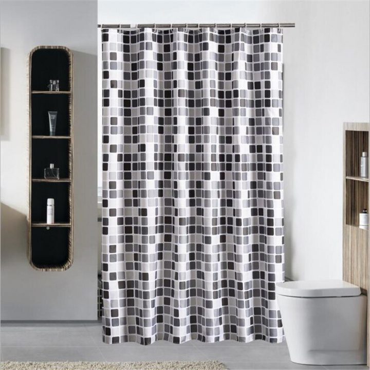 200Cm High 3D Shower Curtain Waterproof Polyester Fabric à Wish Rideau