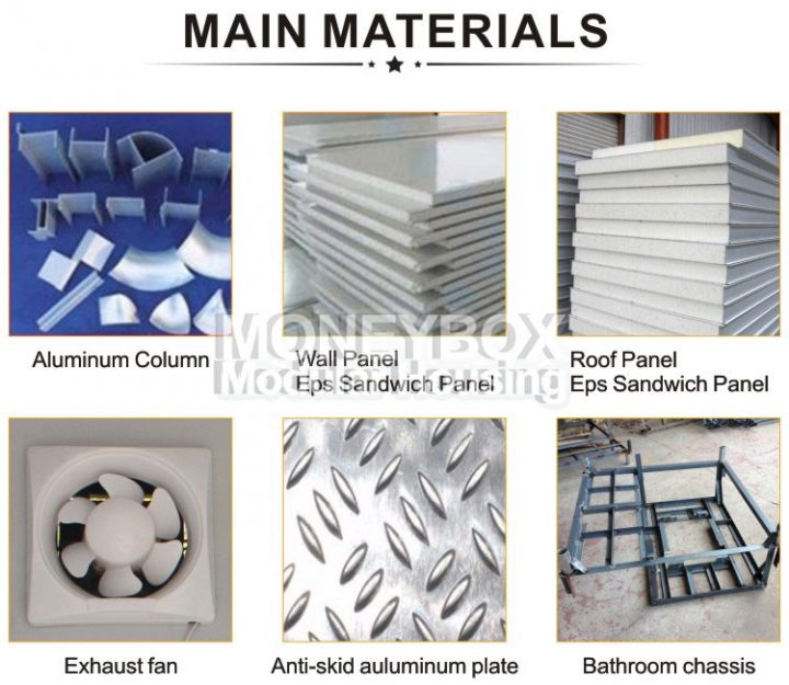 2017 Nouveau!! Plastique Eps Extérieur Portatif Mobile dedans Toilettes Mobiles Prix