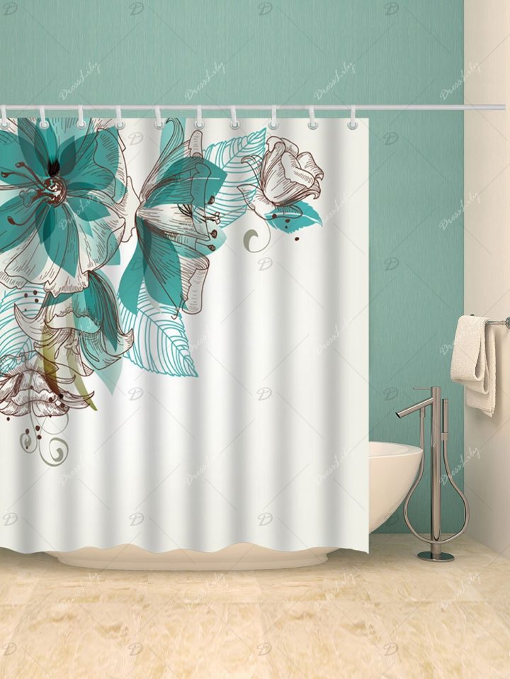 2018 Rideau De Douche Extra Longue Simple Motif Floral serapportantà Longueur Rideau De Douche 2018 Rideau De Douche Extra Longue Simple Motif Floral serapportantà Longueur Rideau De Douche