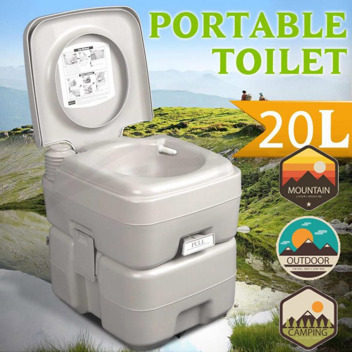20L Portable Camping Toilet Flush Porta Travel Outdoor avec Toilettes Portables