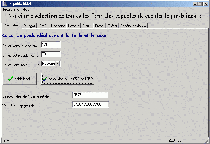 3 Logiciels Pour Calculer Son Poids Idéal Gratuitement pour Calcul Du Chemin De Vie Gratuit