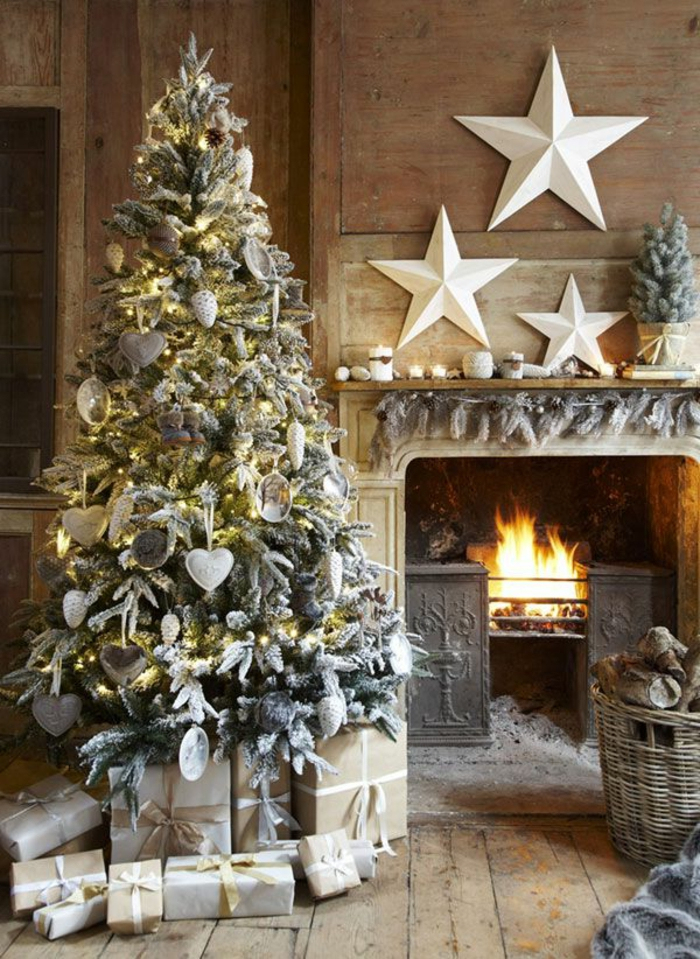 40 Idées Pour Réaliser Les Meilleurs Décorations De Noel avec Cheminée De Noel