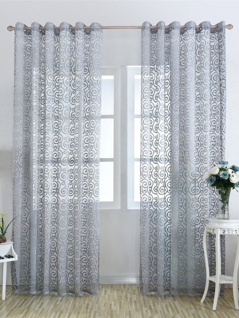[41% Off] 2019 1Pcs Jacquard Fabric Sheer Voile Curtain In intérieur Rideaux Tendance 2017