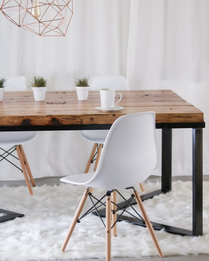 5 Tables Diy Pour Votre Salle À Manger | Shake My Blog intérieur Table Salle A Manger Industrielle