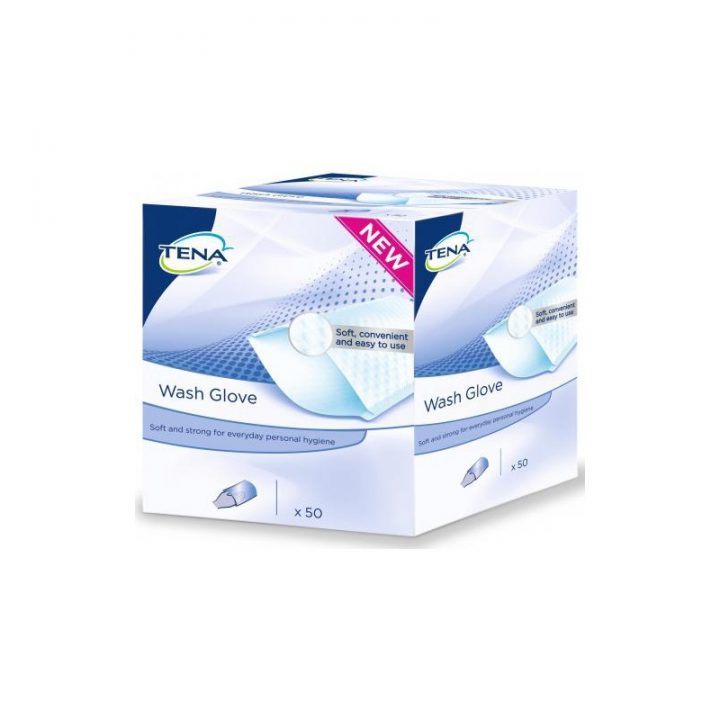 50 Gants Tena Wash Glove Soft Disponible Sur Senup destiné Gants De Toilette Jetables
