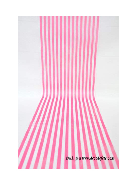 5M Chemin De Table Bayadere Fushia – Chemins De Table À dedans Chemin De Table Fushia