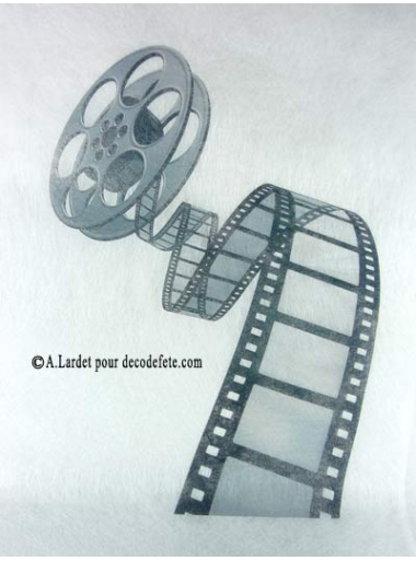 5M Chemin De Table Cinema – Chemins De Table Bobine De Film destiné Chemin De Table Cinema