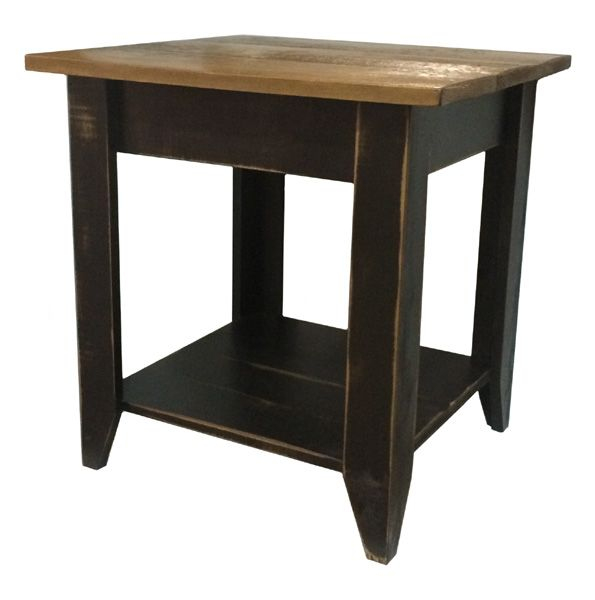 #752 Rideau End Table Rough-Sawn Top | Table, End Tables avec Rideau Phonique 7 Couches