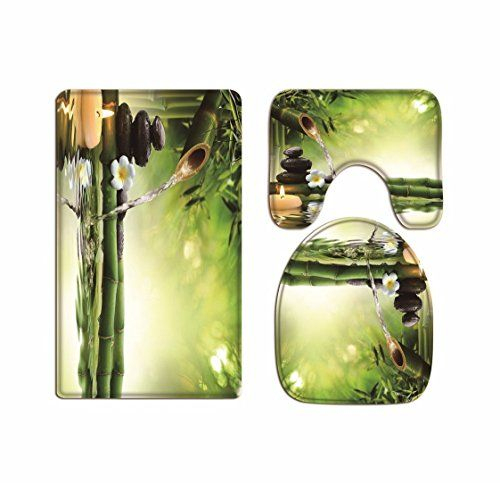 A.monamour Ensembles De Tapis 3 Pcs Pour Salle De Bain Et à Tapis Toilettes Wc A.monamour Ensembles De Tapis 3 Pcs Pour Salle De Bain Et à Tapis Toilettes Wc