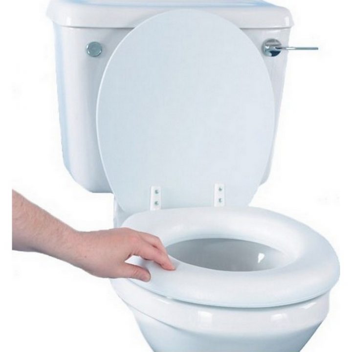 Abattant De Wc Rembourré – Rehausseur Et Cadre De Wc destiné Toilette Rehausse