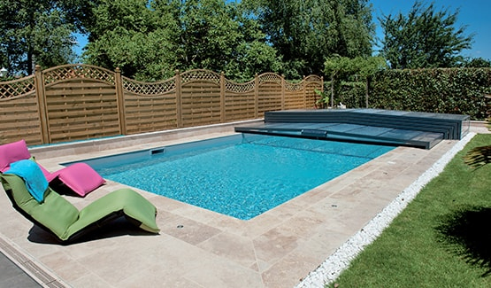 Abri De Piscine En Aluminium: Fabrication Sur Mesure pour Rideau De Piscine Immergé