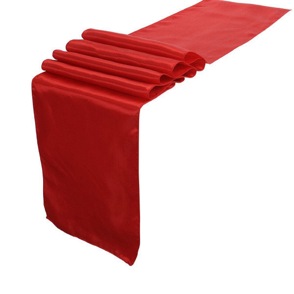 Achat Chemin De Table Mariage En Satin Rouge 36Cm – Badaboum encequiconcerne Chemin De Table Intissé Rouge