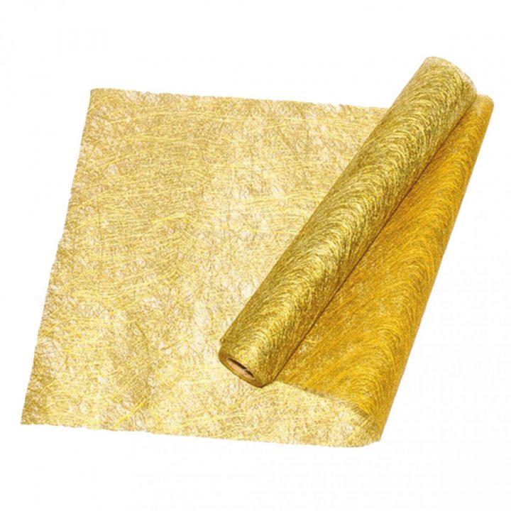 Achat/Vente Chemin De Table Fibre Intissée Or, Déco Table destiné Chemin De Table Etoile