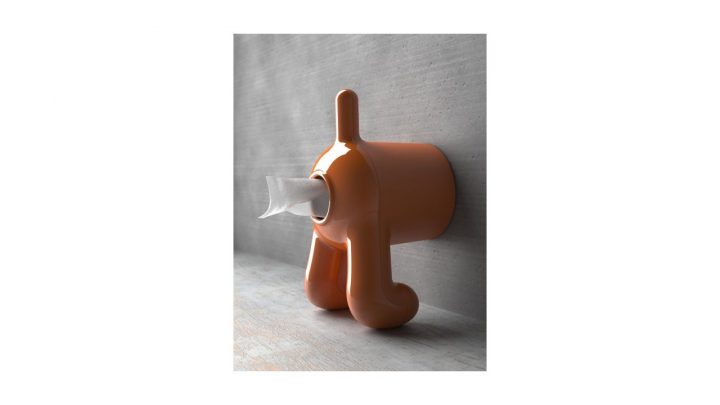 Achetez Votre Dérouleur Papier Wc Docteur Dog Orange encequiconcerne Porte Papier Toilette Sur Pied