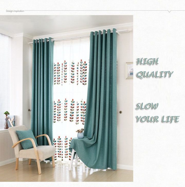 Aliexpress: Acheter Haute Qualité Corail Brodé Voile concernant Rideaux Chic Pas Cher