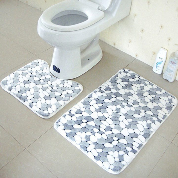 Aliexpress : Buy New Design Bathroom Carpets 2Pcs Rug intérieur Tapis Toilettes Wc