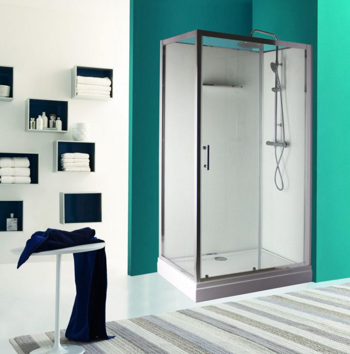 Alterna – Paroi Pour Cabine Concerto 2 Accès De Face Porte avec Cabine De Douche Cedeo