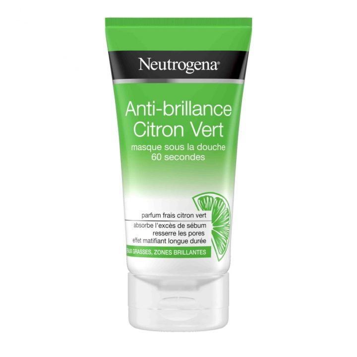 Anti-Brillance Citron Vert, Masque Douche Matifiant pour Gel Douche Neutrogena